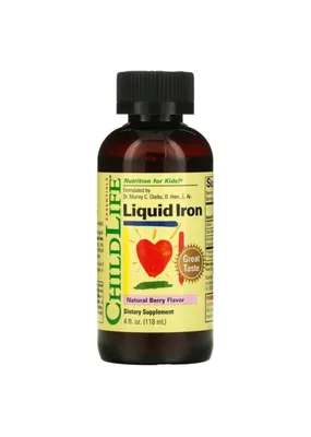 Железо для детей жидкий ChildLife iron kids liquid