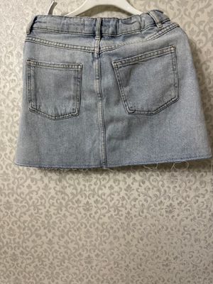 Короткая джинсовая юбка Zara