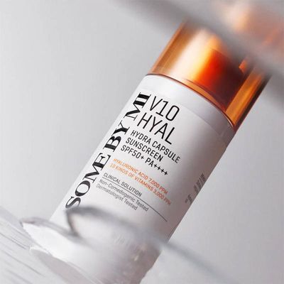 Капсульный увлажняющий санскрин для лица Some By Mi V10 Hyal Hydra Capsule Sunscreen SPF50+ PA++++