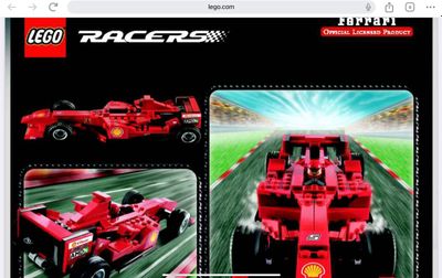LEGO Racers: Ferrari 248 F1 1:24 (8142) LEGO Pull-Back Motor Vodafone