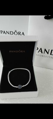 Новый Pandora браслет из серебра 925 пробы с гравировкой