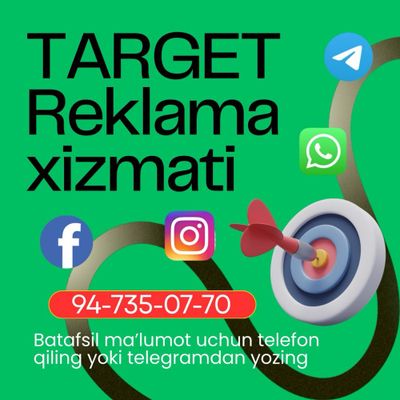 Sotuvlarni oshiring TARGET REKLAMA dan foydalaning