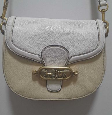 Сумка Coach Jade Colorblock Leather Saddle Bag