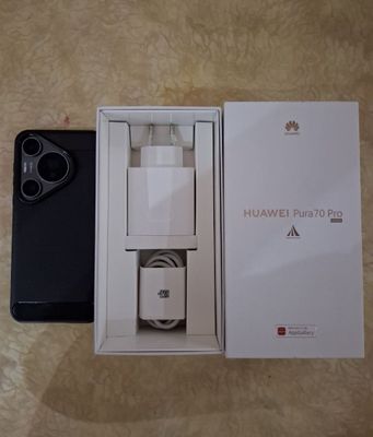 Huawei pure 70 Pro Rom 512GB. Ram:12GB Model:HBN-LX9 Rangi: Qora