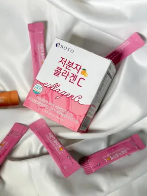 Низкомолекулярный корейский рыбный питьевой коллаген (40%) с витамином C и гиалуроновой кислотой — Boto Collagen C