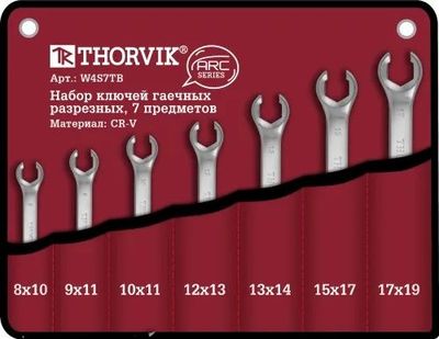 Набор разрезных ключей Thorvik, airline,дт