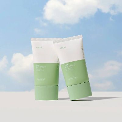 Минеральный солнцезащитный крем с экстрактом хауттюйнии ANUA Airy Sun Cream SPF50+ PA++++