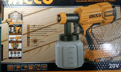 Аккумуляторный краскопульт INGCO новый