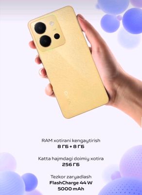 Vivo Y36 modeli ,256 GB ,karobka dokumetli