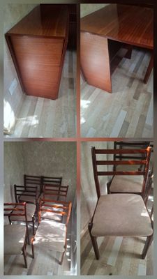 Стол книжка и 6 стульев СССР