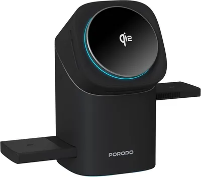 Беспроводная зарядка Porodo 3-в-1 Wireless Charger