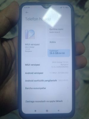 Redmi 8 xolati zor iwlawi zor tutkan odam bilan bu tlfoni qizqanla tel