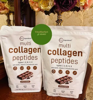 Collagen peptides, kollagen, 907 g, shokoladli, коллаген,