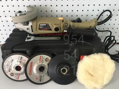 Болгарка crown 125 с кейсом (ящиком) (чемоданом) полировочный балгарка