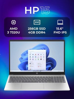 Ноутбук HP 15, Ryzen 3 7320U