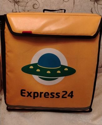 Недорого, большая, новая термосумка-рюкзак Express 45×45см