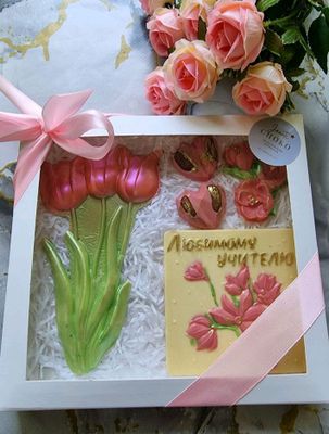 Подарок для учителя из бельгийского шоколада