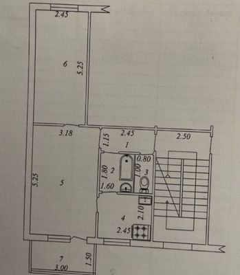 Массив Ялангач. Ор-р Золотая Бухара кафе. 2/4/4 46м²