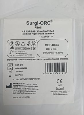 Гемостатик гупка фибрилар 10*10