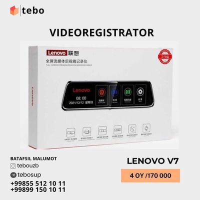 Lenovo V7 video registratorlari Muddatli to'lovga