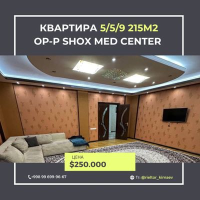 ВНИМАНИЕ! Срочно! Квартира 5/5/9 215м2 ор-р Shox Med Center!