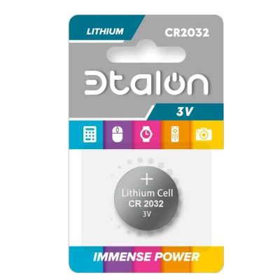 Литиевые батарейки ЭTALON LITHIUM BUTTON CELL CR2032 1*BL