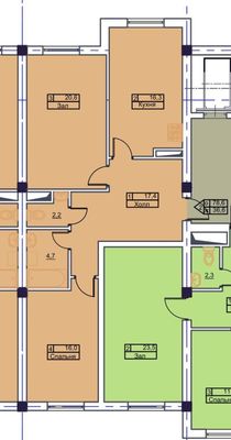 3/5/8 Паркентский 78м2, Жилой Комплекс MegaDom Жилой Комплекс MegaD,