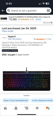 HyperX waterproof keyboard(клавиатура)