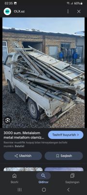 metallom b/u металлом Оламиз металом б/у metalom 25 ming so'mgacha