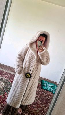 Шуба из натуральный шерсти
