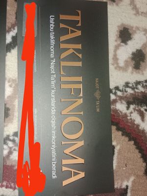 Najot talim kaliti taklif noma najot