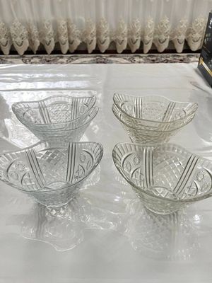 Стеклянные салатницы, 6 штук