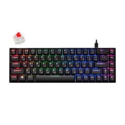 Клавиатура 2E Gaming KG370 RGB Gateron Red Black