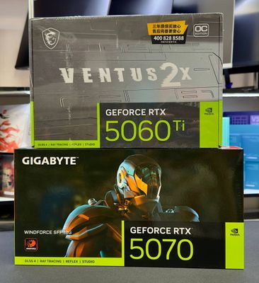 Видеокарты RTX5060Ti RTX5070