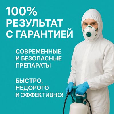 Услуга ДЕЗИНФЕКЦИИ 24/7 с гарантией