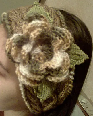 Теплая вязаная повязка на голову для девочки и девушек.