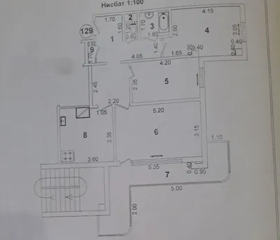 3-комнатная квартира, Яшнабадский район, ТЦ Компас