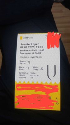 Bilet Jenifer Lopez