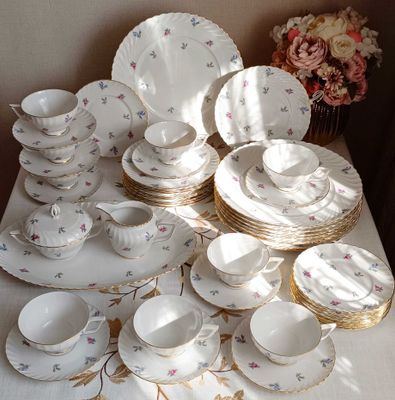 Чайно столовый сервиз Королевской мануфактуры Royal Tettau 1946-49 г
