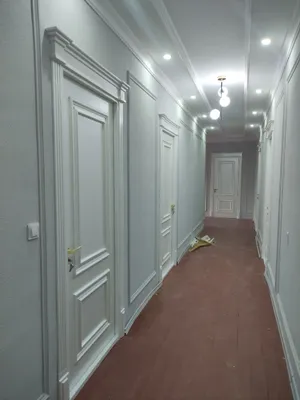 Установка МДФ дверей