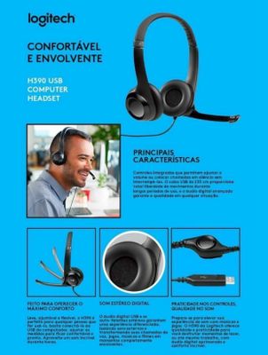 Наушник Logitech H390 для Call Centra