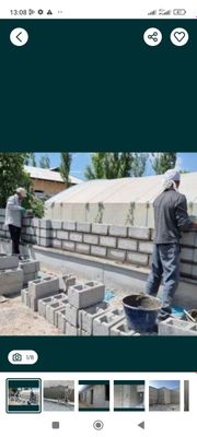 Шлакаблок терамиз ва шкатурка урамиз ишимизни идеальный килиб бажарами