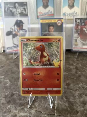 Pokemon Charmander 9/25 HOLO 25th Anniversary Mcdonalds Promo 2021 Car