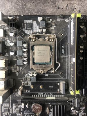 Комплект материнская плата intel core i3 8100+озу 8gb ddr4+куллер