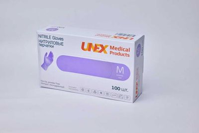 Перчатки unex нитриловые смотровые