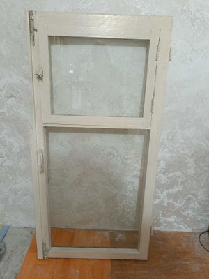 Рамы оконные деревянные двойные под кондиционер БК, со стеклами