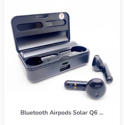 Bluetooth Airpods Solar Q6 quyoshdan quvvat oladi