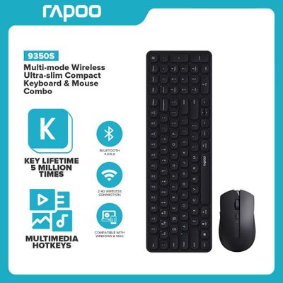[НОВАЯ] Клавиатура & мышка RAPOO 9350S Black