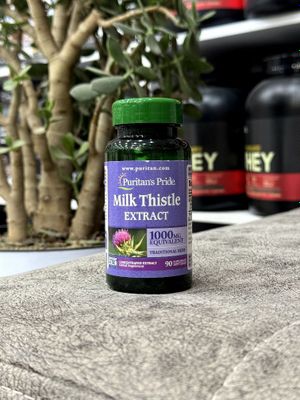 Puritan's Pride Milk Thistle Extract 1000 mg, расторопша.