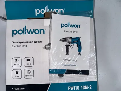 Pollwon elektron drel Pw110,13m yangi100% komplekt
